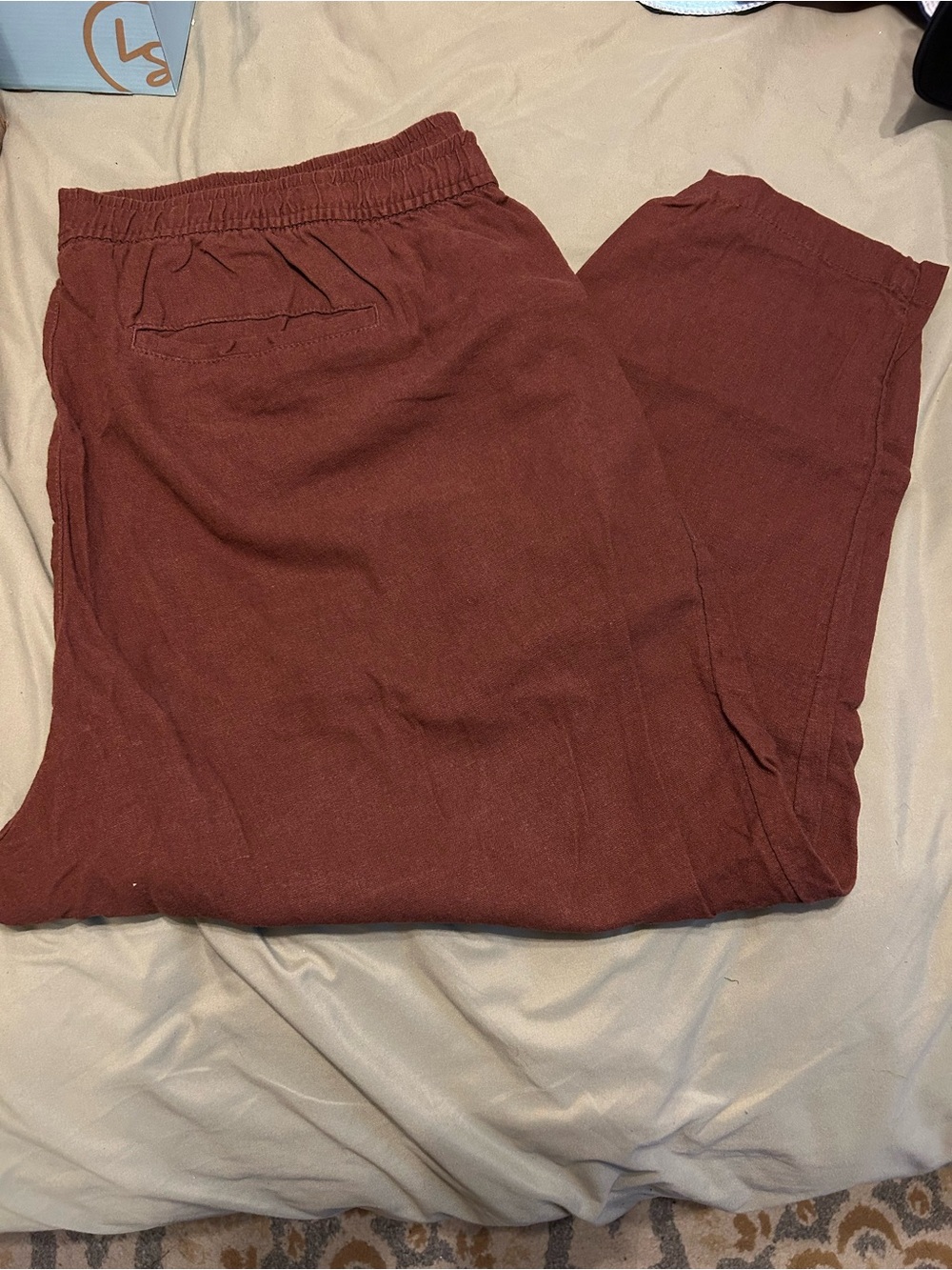 Old navy Casual Elastic-Waist Pants in Rust